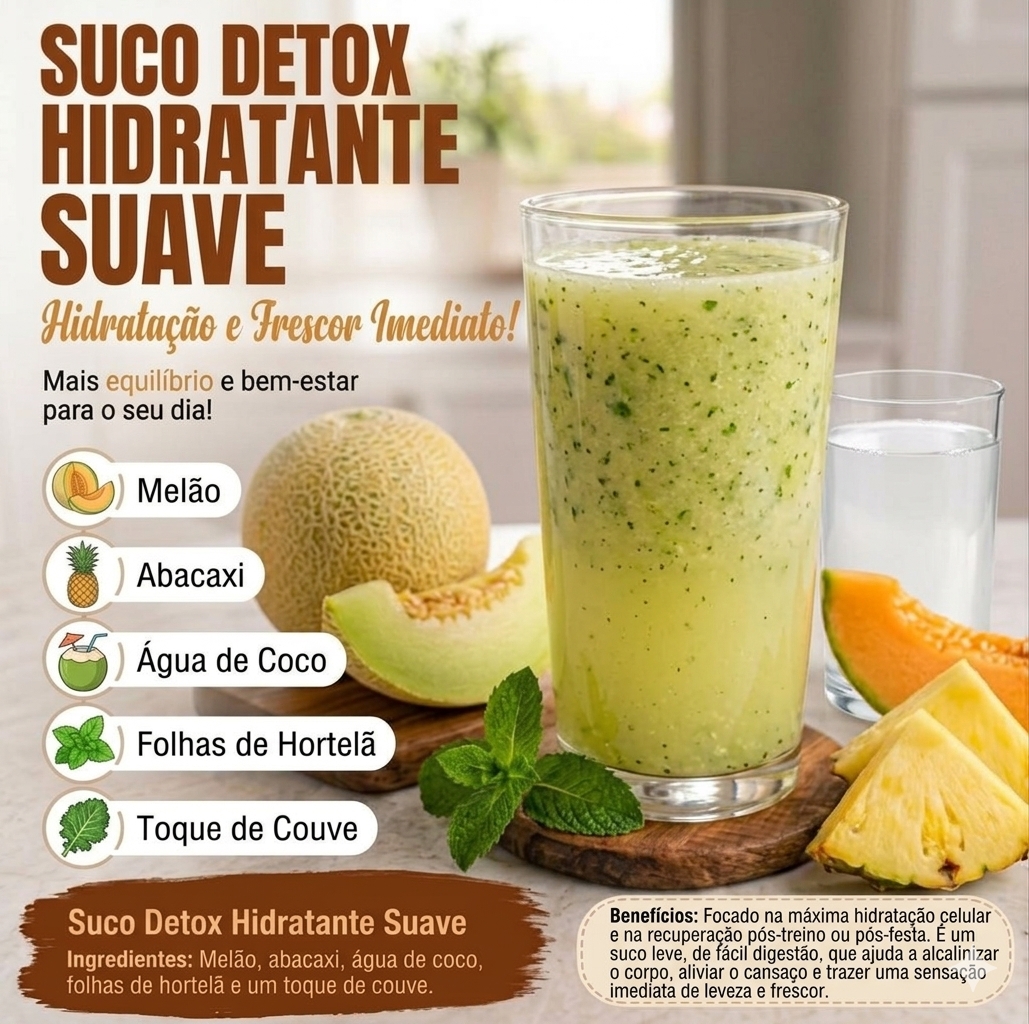Suco Detox Hidratante Suave